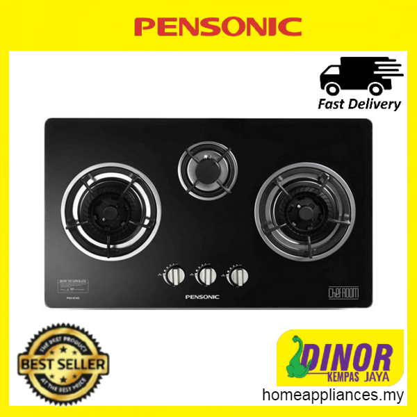 pensonic 3 burner gas stove