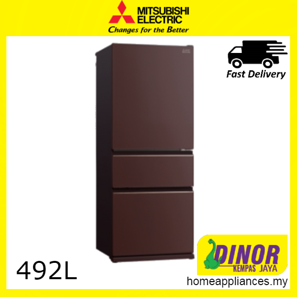 mitsubishi fridge 492l