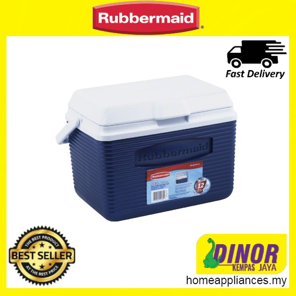 Rubbermaid 10 Quart Modern Blue Personal Cooler 