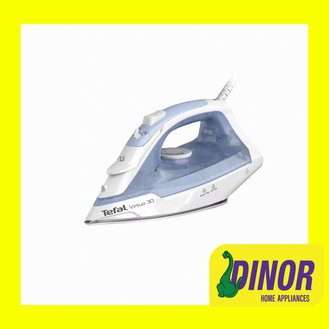 Tefal Virtuo 30 Steam Iron (2000W) - Ceramic Soleplate, FV2C41