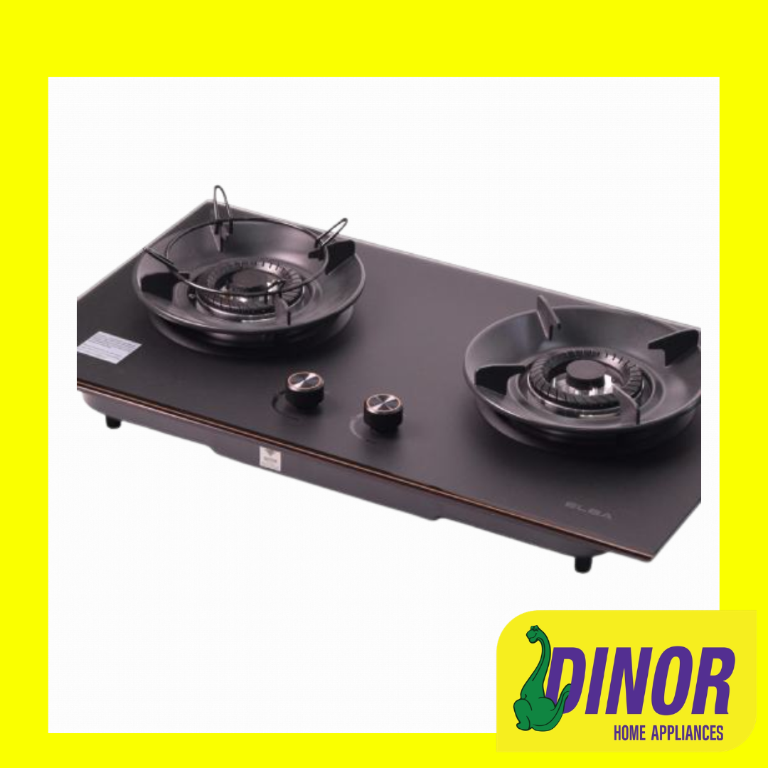 ELBA EGH-S8512G(GR) Built-in Gas Hob (2-Burner 5.0kW) Tempered Grey Glass Stove with Flame Failure Device | EGH-S8512G - Image 2