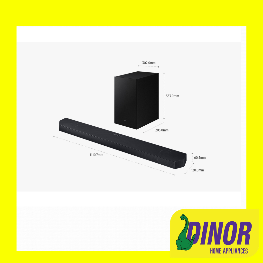 Samsung HW-Q600H/XM 3.1.2 Channel Soundbar | Dolby Atmos | Acoustic Beam | 4K Pass-Through | HDMI eARC Bluetooth Speaker - Image 3